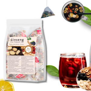 Formule Tisane aux Baies de Goji et Huit Trésors du Ginseng – Tisane Bio Détoxifiante chinois ,Nettoyage Naturel des Reins.