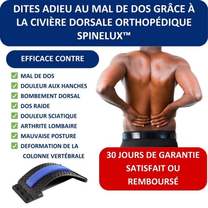 Civière Dorsale Spinelux™ Soulagement du mal de dos