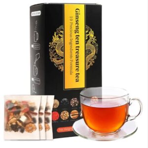 GENSTHÉ™ Thé Pour Les Reins Au Ginseng Et Aux Six Trésors Formule - (10 Sachets par Boîte)