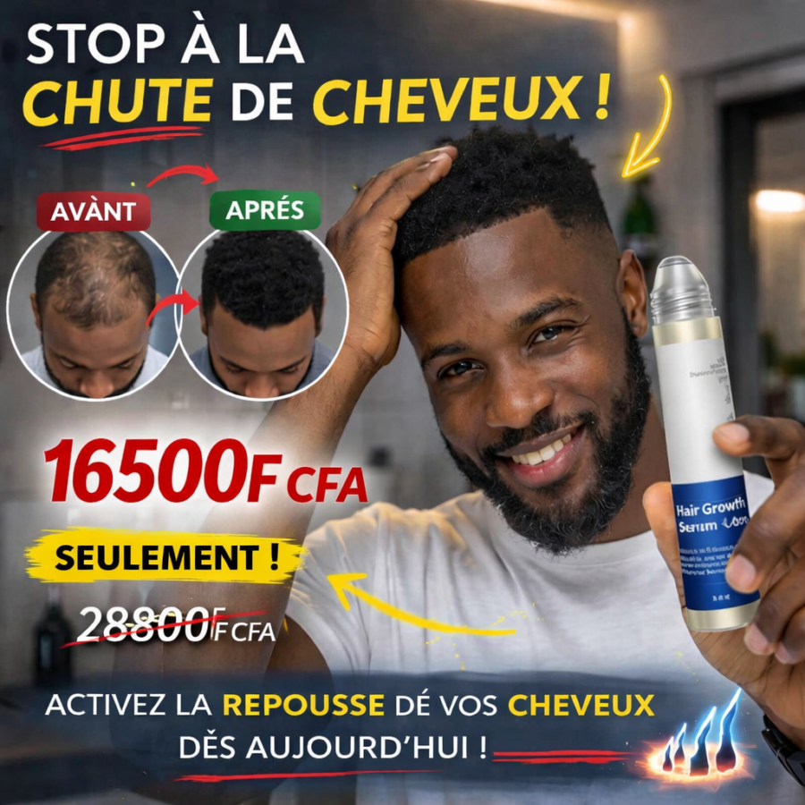 Sérum roll-on pour la croissance des cheveux
