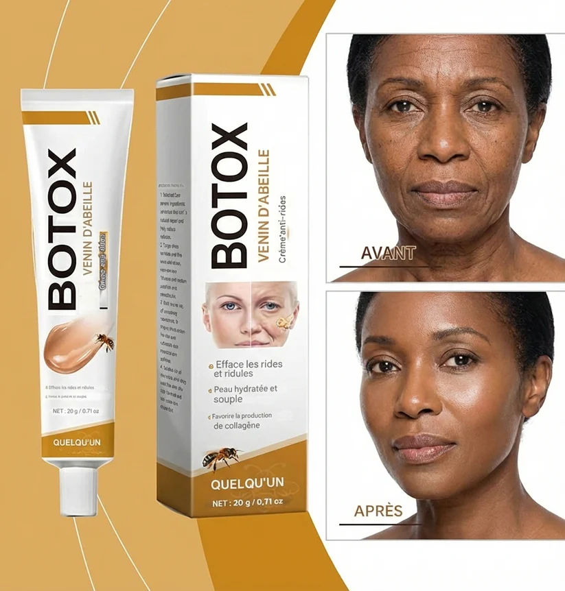 🐝 BOTOX au Venin d’Abeille – Crème Anti-Rides Raffermissante
