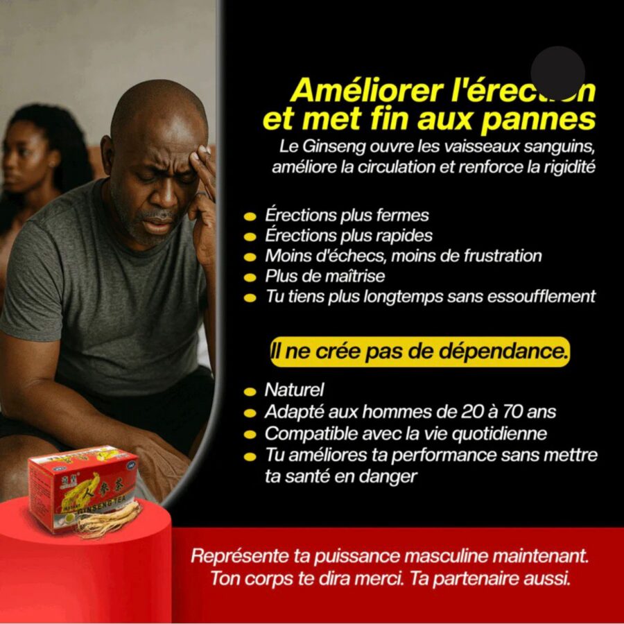 Thé Ginseng - Adieu problème sexuel