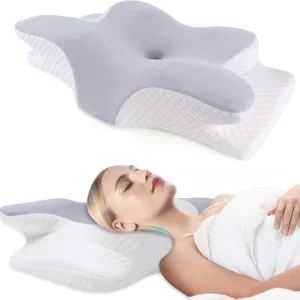🌙 Oreiller Cervical Orthopédique en Mousse à Mémoire de Forme – Soutien Cou & Épaules
