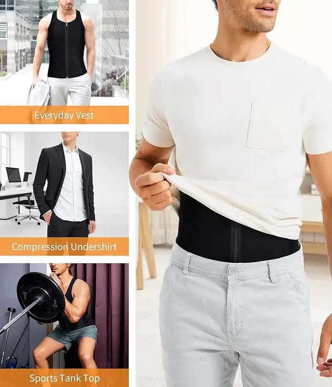 🏋️ Débardeur Gainant Homme – Redessinez Votre Silhouette Instantly ! 🔥💪 Avec -40% de Promotion Seulement Aujourd’hui !