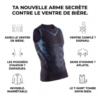 Body Compress | Débardeur de compression ionique