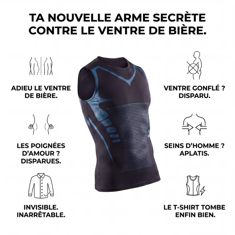 Body Compress | Débardeur de compression ionique